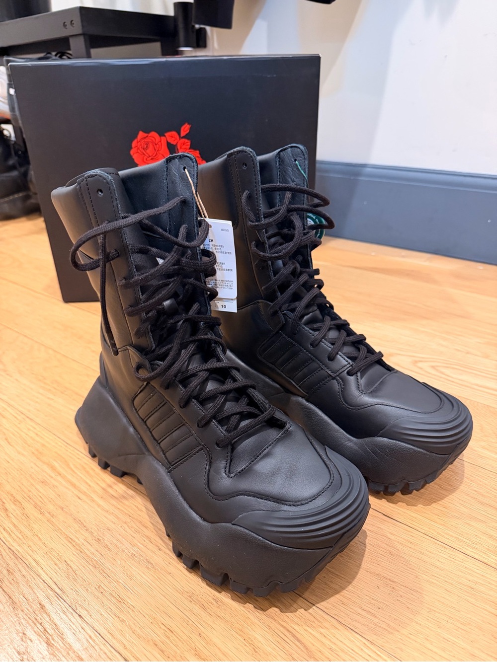 WILLY CHAVARRIA x adidas Originals Forum Lace-Up Boots